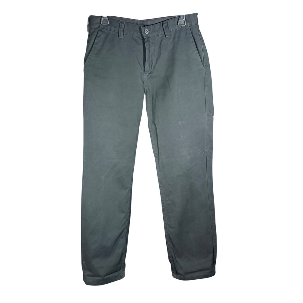 DC Shoes Worker Chino Pants Mens Black Straight Leg Twill Skateboarding